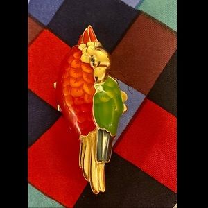 1960’s Estée Lauder Parrot Enameled Compact